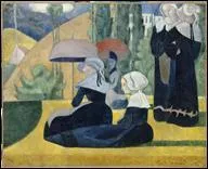 Qui a peint 'Les bretonnes aux ombrelles' ?