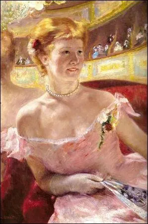 Qui a peint Femme avec un collier de perle, dans sa loge ?