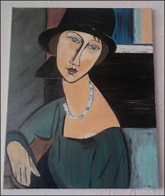 Qui a peint Jeanne au chapeau et au collier ?