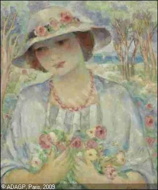 Qui a peint Jeune fille au chapeau fleuri ?