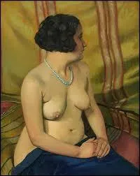Qui a peint Femme au collier bleu ?