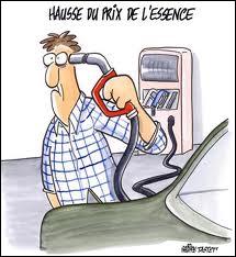 Encore une hausse de l'essence ! Quel tait le prix affich hier pour le SP 95 dans la capitale ?