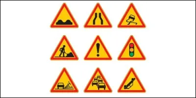 Sur les panneaux routiers, que signifie la couleur jaune ?