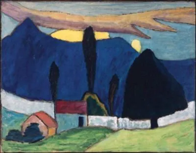 Qui a peint ce 'Paysage au mur blanc' ?