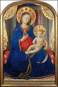 Qui a peint 'La Vierge  l'enfant' ?