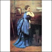 Quel est l'auteur de cette 'Femme en bleu' ?
