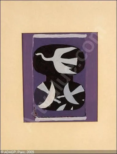 Qui a peint Trois oiseaux sur fond violet ?
