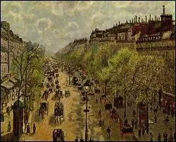Quel artiste a peint "Boulevard Montmartre" ?