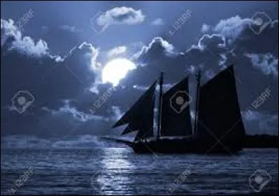 ''Dans la LUNE, oh hisse et oh, fond de l´eau, le long de l´île / dans la LUNE, oh hisse et oh, long de l´île, fond de l´eau / Dans la LUNE, rouli roulo, il y a un grand abîme, matelot vire au guindeau''