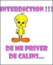 Quelle fille roucoule quand elle a besoin de gros clins ?