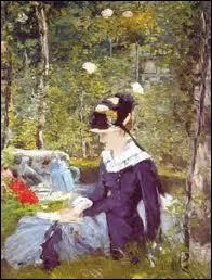 Qui a peint cette ' Jeune fille dans un jardin ' ?