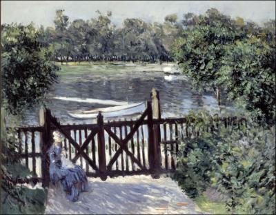 Quel peintre impressionniste a ralis cette toile intitule ' L'entre du jardin , Petit Gennevilliers ' ?