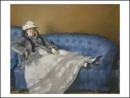 Qui a peint son pouse sur un canap bleu ?