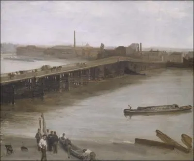 Brun et Argent le vieux pont de Battersea