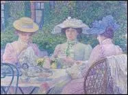 Qui a peint 'Le th au jardin' ?