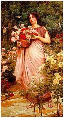 Qui a peint 'Dans un jardin de roses' ?