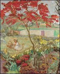 Qui a peint 'Le jardin  l'arbre rouge' ?