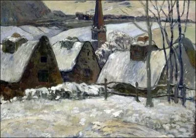 Village sous la neige