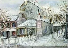 Le lapin agile sous la neige