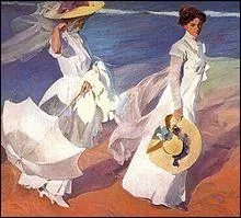 Promenade au bord de la mer