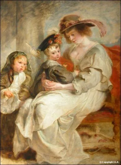 Hlne Fourment et ses enfants