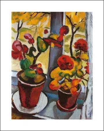 Qui a peint Fleurs  la fentre ?