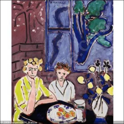 Qui a peint Deux fillettes, fentre bleue ?