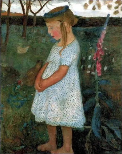 Qui a peint 'Elsbeth dans le jardin' ?