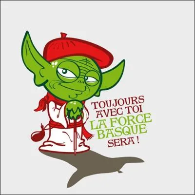 Matre Yoda est parti en vacances dans le Pays Basque, il y a dcouvert le sport officiel de cette belle rgion, c'est la ...