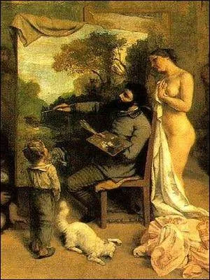 De qui est 'L'atelier du peintre' ralis en 1855 ?