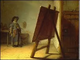 Qui a peint 'Le chevalet ou Le peintre dans son atelier' ?