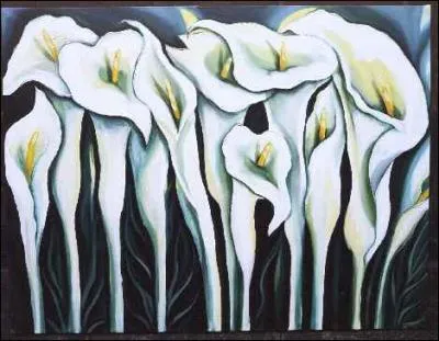 Cette brasse de callas est l'oeuvre de la peintre ?
