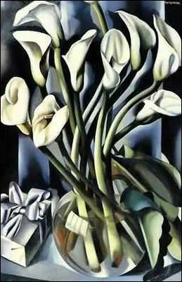 Vase et fleurs, qui prsente un bouquet de callas, est peint par l'artiste ?