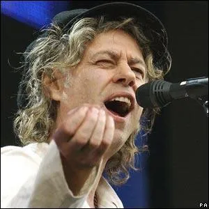 C'est une photo de Bob Geldof, lequel est connu pour ?