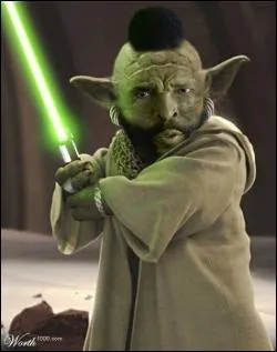 Quel personnage de ' L'agence tous risques', se retrouve transformer en Yoda, sur cette image ?