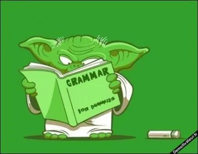 De quoi, Matre Yoda, besoin a ?