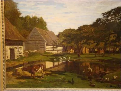 Qui a peint Cour de ferme en Normandie ?
