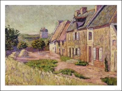 Qui a peint Saint Briac cour  la ville hue ?