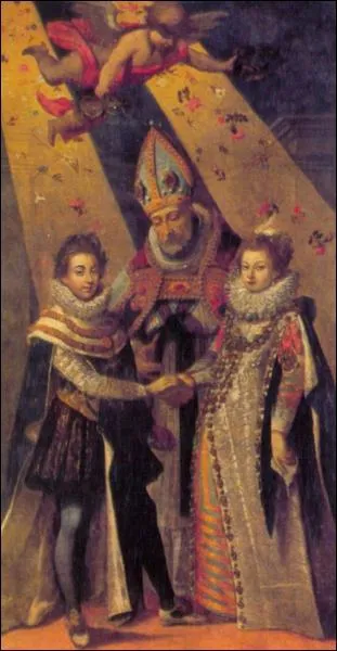 Louis XIII se marie, le 28 novembre, avec l'infante d'Espagne Anne d'Autriche.