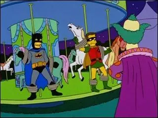 Krusty le clown a jou 'le mchant' dans un film de super hros. Lequel ?