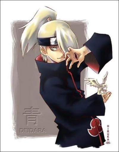 Avec quoi Deidara cre-t-il ses oiseaux et ses araignes ?