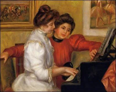 Qui a peint Jeunes filles au piano ?