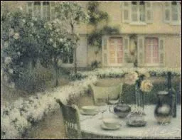 Qui a peint 'La table au jardin blanc de Gerberoy' ?