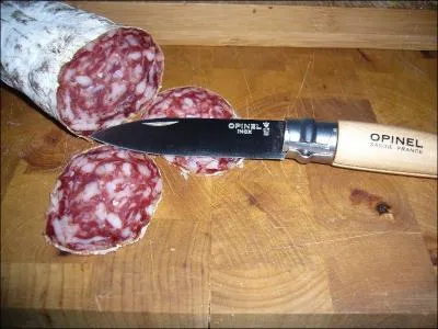 ''C'est ça la France / Du chili dans les gamelles et du vin dans les bidons / C'est ça la France / Du Laguiole à l'Opinel, partager les saucissons / C'est ça la France.''