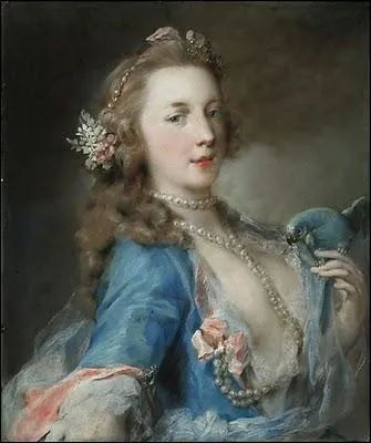 Jeune femme au perroquet