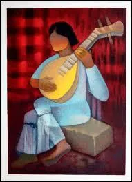 Qui a peint cette femme à la guitare ?