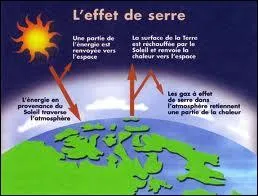 Le principal gaz  effet de serre qui existe naturellement est le dioxyde de carbone.