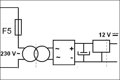 Quel est le type de tension en sortie de ce montage ?