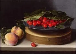 Nature morte au plat de cerises