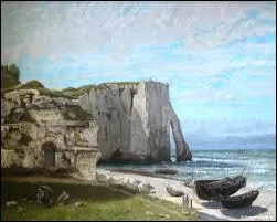 La falaise d'Etretat aprs l'orage